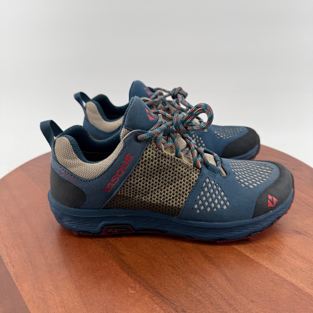 Vasque Breeze LT Low GTX Blue Trail Running Shoes Vibram Soles 7357M Womens 6.5